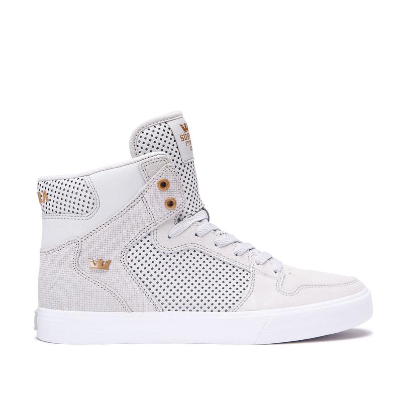 Zapatillas Altas Supra Argentina Mujer - VAIDER Gris Claro (SVCWZ-7504)